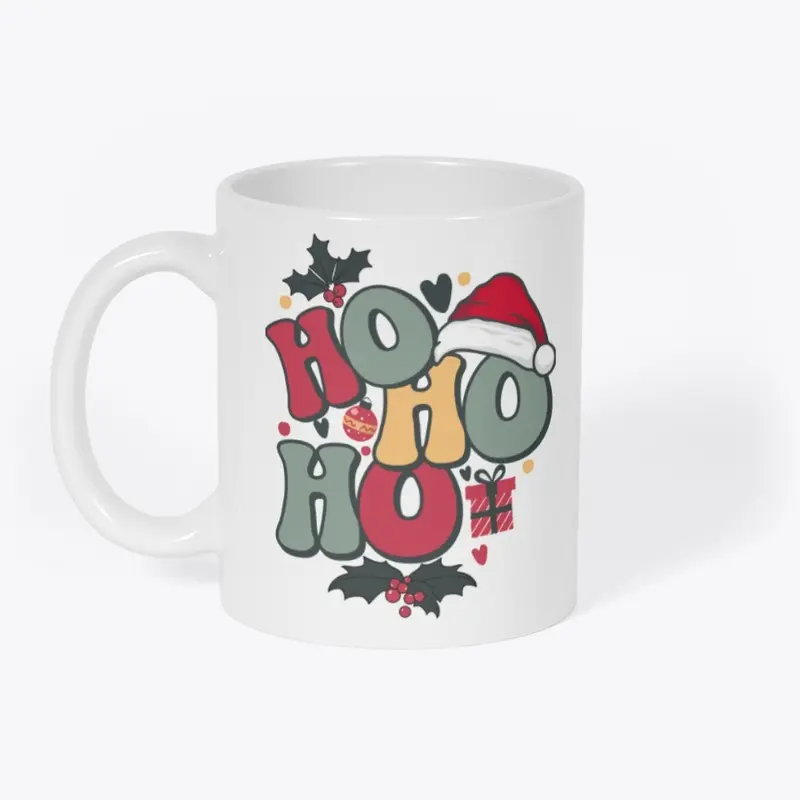 HO HO HO Ladies Christmas Apparel 